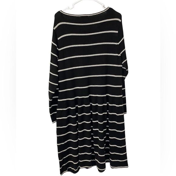 Eliza J Sweater Knit Fit & Flare Long Sleeve Midi Dress Size 2X - Picture 2 of 7